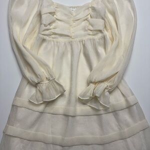 BiBi Cream Midi Dress